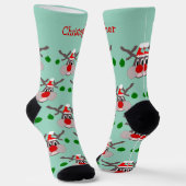 Chaussette Conception de rennes de Noël (Angulaire)
