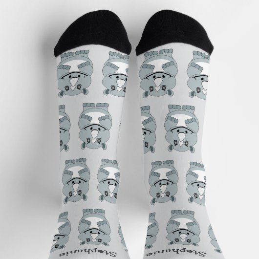 Chaussette Conception de rhinocéros de chaussettes (Haut)