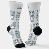 Chaussette Conception de rhinocéros de chaussettes (Angulaire)