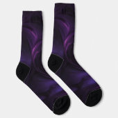 Chaussette Conception de torsion violette foncée (Droite)