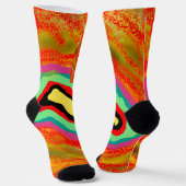 CHAUSSETTE CONCEPTION DE TYPE AUTOCHTONE AFRO ART (Angulaire)