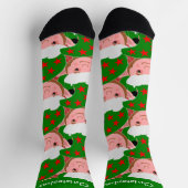 Chaussette Conception d'elfe de Noël (Haut)