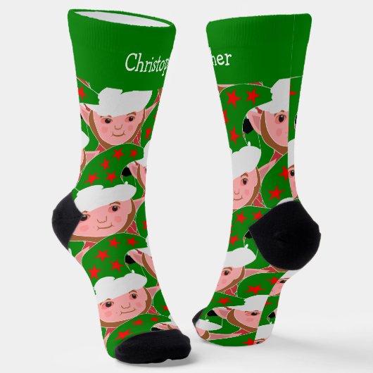 Chaussette Conception d'elfe de Noël (Angulaire)