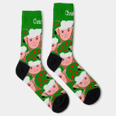 Chaussette Conception d'elfe de Noël (Droite)
