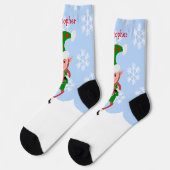 Chaussette Conception d'elfes de Noël (Gauche)