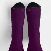 Chaussette Conception des couleurs de l'aubergine solide MVB (Haut)