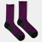 Chaussette Conception des couleurs de l'aubergine solide MVB (Droite)