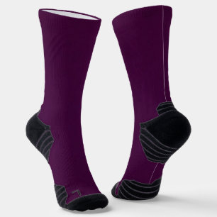 Chaussette Conception des couleurs de l'aubergine solide MVB