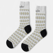 Chaussette Conception d'escargot Fond de n'importe quelle cou (Gauche)