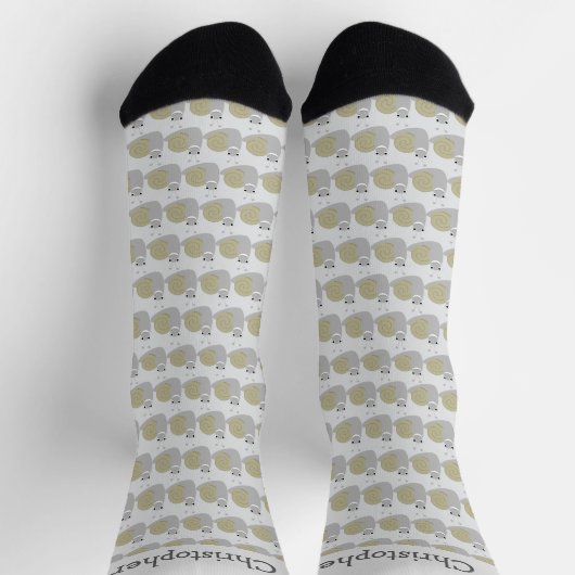 Chaussette Conception d'escargot Fond de n'importe quelle cou (Haut)