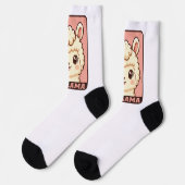 Chaussette Conception d'illustration de lama mignon (Gauche)