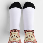 Chaussette Conception d'illustration de lama mignon (Haut)