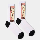 Chaussette Conception d'illustration de lama mignon (Droite)
