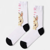 Chaussette Conception d'illustration de lama mignon (Gauche)