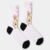 Chaussette Conception d'illustration de lama mignon (Droite)