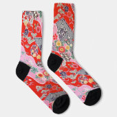Chaussette Conception florale japonaise (Droite)