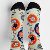 Chaussette Conception florale japonaise (Haut)
