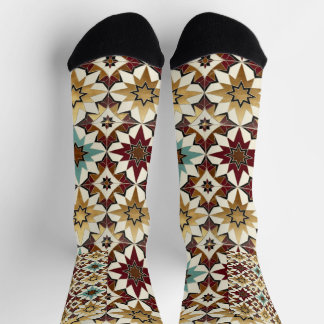 Chaussette Conception florale sur