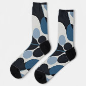 Chaussette Conception Géométrique Abstraite avec des Éléments (Gauche)