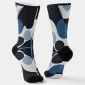 Chaussette Conception Géométrique Abstraite avec des Éléments (Angulaire)