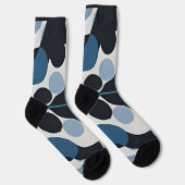 Chaussette Conception Géométrique Abstraite avec des Éléments (Droite)