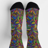 Chaussette Conception Hippie Groovy Psychedelique Thunder_Cov (Haut)