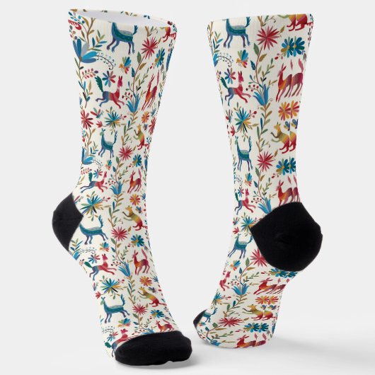 Chaussette Conception inspirée d'Otomi (Angulaire)