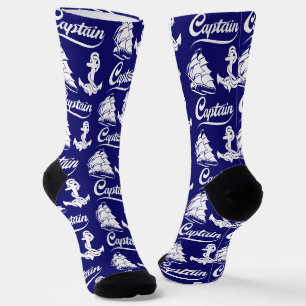 Chaussette Conception nautique d'ancre de voilier capitaine