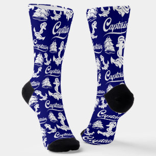 Chaussette Conception nautique d'ancre de voilier capitaine