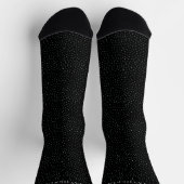 Chaussette Conception personnalisable à pois noirs et blancs (Haut)