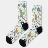 Chaussette Conception personnalisée simple Dessins d'enfants (Gauche)