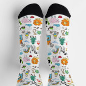 Chaussette Conception personnalisée simple Dessins d'enfants (Haut)