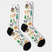 Chaussette Conception personnalisée simple Dessins d'enfants (Droite)