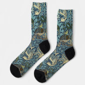 Chaussette Conception tissée de William Morris Paon et Dragon (Gauche)