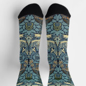 Chaussette Conception tissée de William Morris Paon et Dragon (Haut)