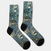 Chaussette Conception tissée de William Morris Paon et Dragon (Droite)