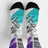Chaussette Conception UPC Abstraite sur chaussettes (Haut)