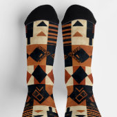Chaussette Conception verticale avec éléments africains Chaus (Haut)