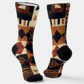 Chaussette Conception verticale avec éléments africains Chaus (Angulaire)