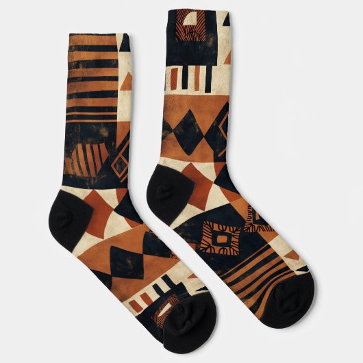 Chaussette Conception verticale avec éléments africains Chaus (Droite)