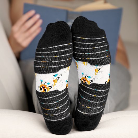 Chaussette conceptions de chaussettes mignonnes, cool et en é (Fond)