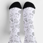 Chaussette conceptions de chaussettes mignonnes, cool et en é (Haut)