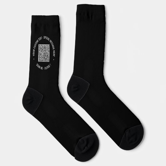 Chaussette Concevez vos propres chaussettes avec code QR et t (Droite)