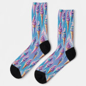 Chaussette Cônes de glace céleste (Gauche)