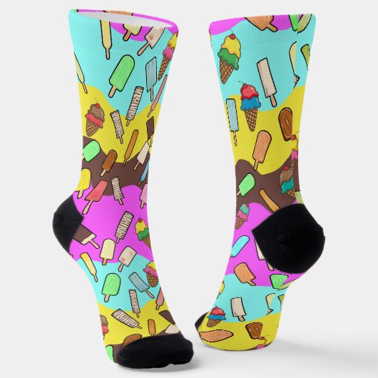 Chaussette Cônes de glace et Napolitain (Angulaire)