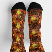 Chaussette Cônes de pin et feuilles d'automne (Haut)