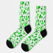 Chaussette Confettis de trèfles verts de la Saint-Patrick (Gauche)