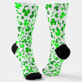 Chaussette Confettis de trèfles verts de la Saint-Patrick (Angulaire)
