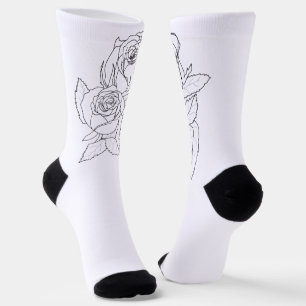 Chaussette Confort Élégant : Chaussettes à Imprimé Floral