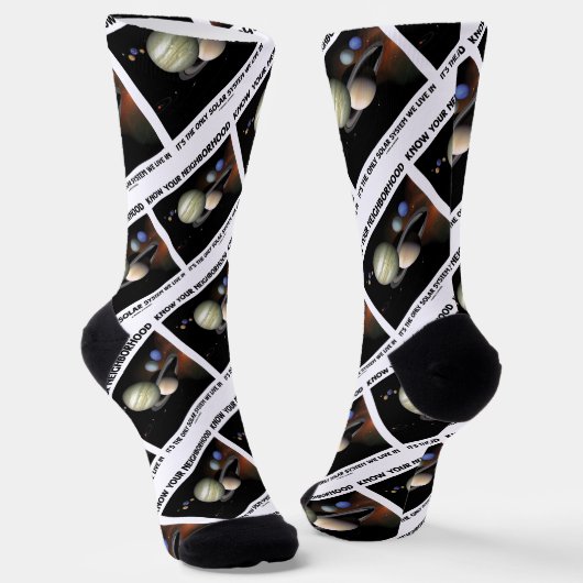 Chaussette Connaissez votre quartier C'est le seul système so (Angulaire)